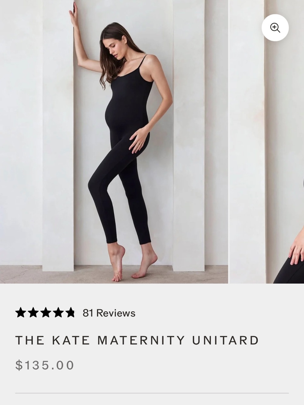 The Kate Maternity Unitard - Black